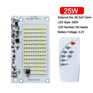 1Pcs SMD 전구 2835 LED 램프 칩 10W/15W/25W/40W/60W/100W 백색광 LED 태양광 조명 보드(리모컨 포함)