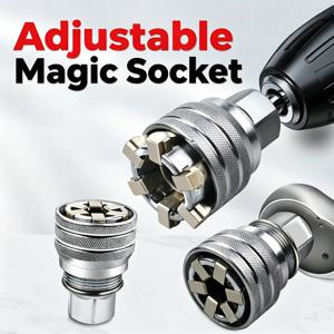 범용 조절식 소켓 렌치 3/8 드라이브 10-19mm 다기능 래칫 스패너 슬리브 미터법 볼트 너트 수리 도구