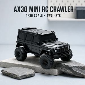AX30 1:30 미니 RC 락 크롤러 4WD RTR 풀 프로포셔널 오프로드 스케일 모델 클라이밍 트럭 무선 조종 자동차
