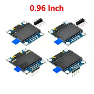 오리지널 0.96인치 OLED IIC 시리얼 블루 화이트 옐로우 OLED 디스플레이 모듈 128X64 I2C SSD1306 12864 LCD 스크린 보드 아두이노용
