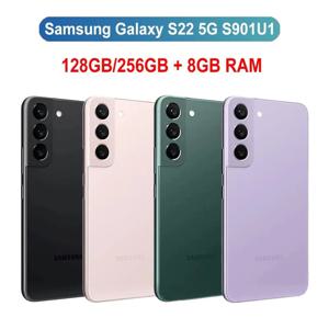 정품 삼성 갤럭시 S22 5G, 6.1인치, 8GB+128GB, 5G 지원, 잠금 해제된 모바일폰, 트리플 후면 카메라, 3700mAh 배터리, 안드로이드 스마트폰 (재활용 제품)
