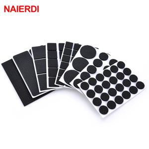 NAIERDI 1-24PCS 자기 접착제 가구 다리 피트 깔개 펠트 패드 안티 슬립 매트 범퍼 댐퍼 의자 테이블 보호기 하드웨어