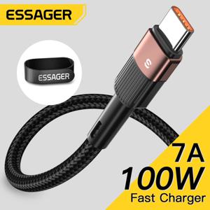 Essager 7A OPPO Realme Oneplus 용 USB 유형 C 케이블 Huawei P40 Nava Honor 용 100W 고속 충전 데이터 코드 Samsung Xiaomi Poco F3