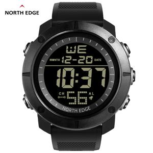 NORTH EDGE Mens 디지털 시계 육군 군사 세계 시간 알람 스포츠 스톱워치 남성 방수 50M 손목 시계 2022 Relogios