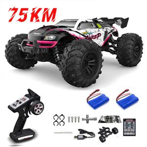 1:16 75KM/H 또는 50KM/H 4WD RC 자동차(LED 원격 제어 자동차 포함) 어린이용 고속 드리프트 몬스터 트럭 대 Wltoys 144001   장난감