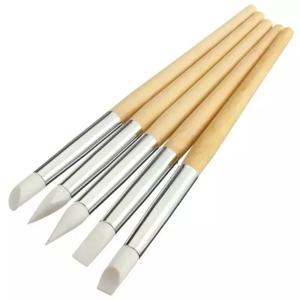 5 Pcs 고품질 시계 다이얼 청소 펜 네일 아트 실리콘 펜 조각 엠 보스 매니큐어 브러쉬 먼지 청소기 수리 도구