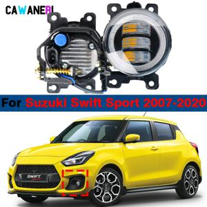 스즈키 스위프트 스포츠 2007-2020 H11 Canbus 자동차 앞 안개 램프 DRL 어셈블리에 대 한 2 조각 30W 6000LM LED 안개 빛 천사 눈 일광