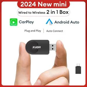 XUDA 새로운 무선 CarPlay 안드로이드 자동 무선 어댑터 스마트 미니 박스 플러그 앤 플레이 WiFi 빠른 연결 범용 닛산