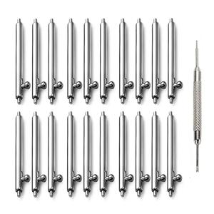 20mm 22mm 10 개 1.8mm 직경 시계 핀 수리 도구 및 키트 퀵 릴리즈 시계 스트랩 스프링 바 핀 24mm 18mm 23mm 16mm 19mm