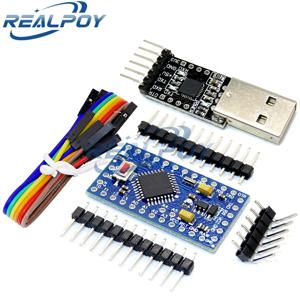 1PCS 6pin CP2102 USB 2.0-TTL UART 모듈 + 1PCS Pro 미니 모듈 Atmega328 5V 16M Arduino 용 나노와 호환 가능