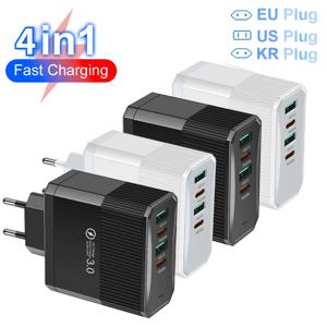 총 100W USB 충전기 고속 충전 6포트 퀵차지 3.0 여행용 충전기 아이폰 삼성 화웨이 폰 충전기
