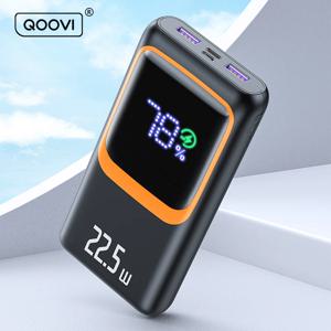 QOOVI 20000mAh 보조베터리 외부 대용량 배터리 용량 PD 22.5W 삼성 iPhone Xiaomi 용 고속 충전 휴대용 충전기