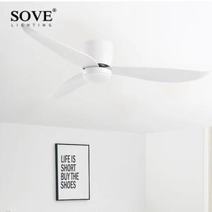 SOVE 현대 Led 천장 팬 주방 거실 식당 가정용 높은 풍량 원격 제어 펜던트 조명