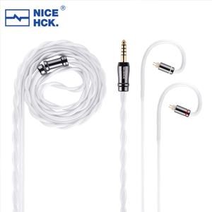 NICEHCK SnowWings HiFi 이어폰 업그레이드 케이블 DaVinci Delci Explorer 4U용 24K 리얼 골드 도금 이중층 도금 와이어