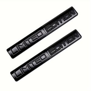 한정판 엠블럼 3D 금속 배지 데칼 스티커, 자동차 레이싱 스포츠 엠블럼, 후면 트렁크 사이드 펜더 자동차 오토바이, 2 개