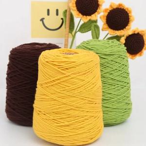 Tufting Gun 용 Tufted Yarn 전문 원사 400g 용 8 가닥 면사 Diy 맞춤형 러그 제직 뜨개질 원사 만들기