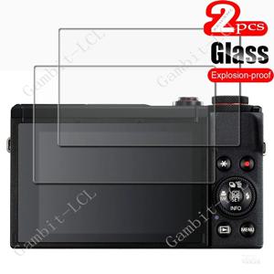 캐논 파워샷 G7X 마크 III 3/G7 X 마크3 MK3 G7XIII G7X3 카메라 LCD 스크린 카메라 화면 보호기용 2PCS 9H 강화 유리