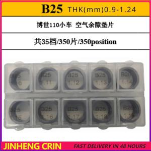 50개 B25 CRIN CRDI 인젝터 조정 와셔 개스킷 1.00-1.14 BOSCH 110용 수리 키트