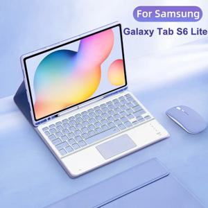 삼성 갤럭시 탭 S6 라이트 케이스 10.4 삼성 탭 S6 라이트 SM-P610/P615 P613/P619 Funda 용 분리형 태블릿 키보드 커버