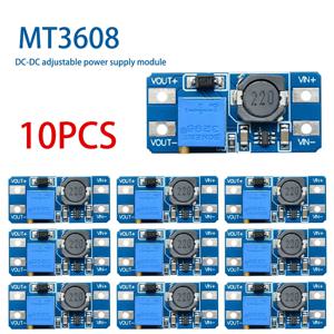 1-10PCS MT3608 부스트 모듈 DC-DC 스텝 업 컨버터 부스터 전원 공급 장치 모듈 보드 2A 최대 2V-24V ~ 5/9/12/28V Arduino 용