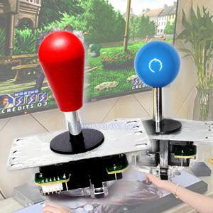 복사 산와 조이스틱 8방향 아케이드 스틱 배트탑 라운드 탑 5핀 커넥터 USB 보드 PC 게임 콘솔 DIY 방향 컨트롤러