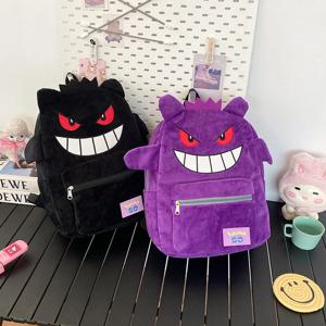 Gengar 배낭 트렌디 한 멋진 대형 가방 귀여운 만화 카와이 커플 선물 보관 장난감 애니메이션 액세서리