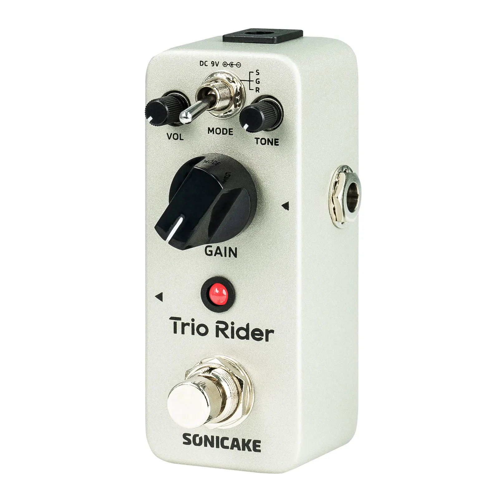 SONICAKE Trio Rider 오버드라이브 기타 이펙트 페달 Centaur 스타일 클래식 오버드라이브 버퍼 바이패스 QSS-26