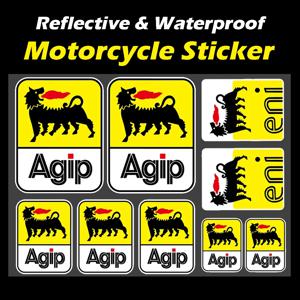 AGIP 반사 오토바이 스티커 레이싱 모토 바디 연료 탱크 헬멧 비닐 데칼 액세서리 YAMAHA Kawasaki Honda Aprilia