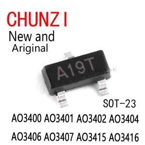 50PCS 신규 및 기존 SMD AO3400A A09T MOSFET SOT-23 AO3400 AO3401 AO3402 AO3404 AO3406 AO3407 AO3415 AO3416