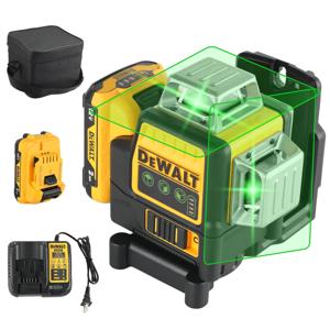 2026 DEWALT DW089LG 12라인 레이저 레벨 360도 자동 수평 레이저 레벨 수평 및 수직 12V 배터리 도구 크로스 라인