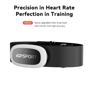 HR50 IGPSPORT ANT+ 심박수 센서 GARMIN 브라이튼 컴퓨터 호환 러닝 스포츠 사이클링 심박수 모니터 가슴 스트랩