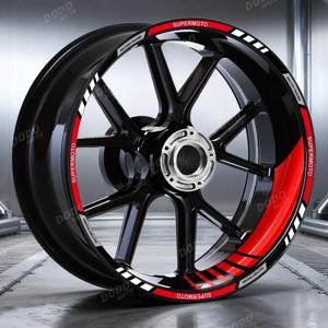 반사 휠 스티커 오토바이 17인치 림 스트라이프 허브 내부 데칼 (두카티, 스즈키, KTM, BMW, 야마하, 혼다, 가와사키용)