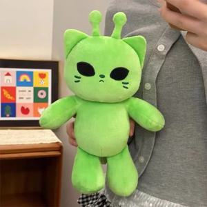 귀여운 외계인 고양이 인형, 매우 부드러운 플러시 인형, 카와이 봉제인형 베개, 집 장식, 커플 선물, 아이들 친구 선물