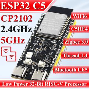 CP2102 ESP32-C5 개발 보드 듀얼 주파수 2.4G 5GHz WiFi 모듈 ESP32-C5-DevKitC-1 N4 4MB 플래시 WIFI6 32PIN CH340X TYPE-C