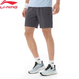 Li-Ning 남성용 트레이닝 반바지 LN FAST DRY 86%폴리에스테르 14%엘라스테인 레귤러 핏 통기성 신축성 있는 LiNing 스포츠 하의 AKSW133