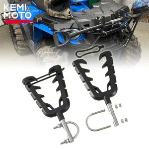 ATV UTV 총기 거치대 사냥 도구 홀더 랙 마운트 (고무 스트랩 포함) ATV 모빌리티 스쿠터 사냥용 자전거용 (0.8-1.3인치 롤바 장착 가능)