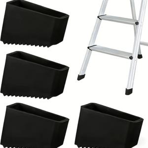 4Pcs 사다리 미끄럼 방지 발 고무 패드 발 슬리브 가구 매트 다리 의자 보호대 커버 액세서리 안전 안정성 내구성