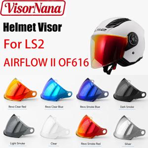 LS2용 바이저 - AIRFLOW II OF616 선바이저 오리지널 액세서리 오픈 페이스 모토바이크 헬멧 컬러 렌즈 Viseira Capacete
