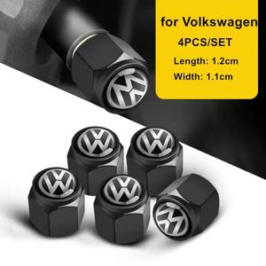 새로운 4/5pcs 금속 자동차 휠 밸브 캡 스템 커버 VW 폭스바겐 골프 폴로 파사트 티구안 투란 제타 액세서리