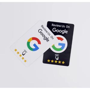 100개 검정색 재사용 가능 구글 리뷰 탭 NFC 카드 NTAG215 프리미엄 내마모성 무광 마감 구글에서 리뷰해주세요 사용자 친화적