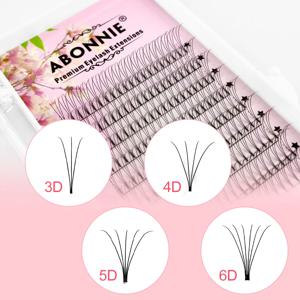 아보니 프리메이드 볼륨 팬 숏 스템 3D/4D/5D/6D 러시안 속눈썹 연장 밍크 속눈썹 연장 모든 사이즈 속눈썹 트레이