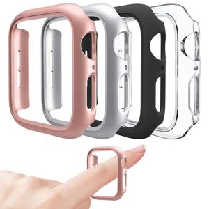 애플워치 케이스 커버 45mm 41mm 44mm 40mm 42mm 38mm 액세서리 PC 보호 범퍼 iWatch 아이워치 시리즈 7 SE 6 5 4 3 2 호환