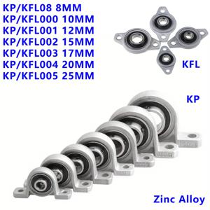 볼 베어링 베개 블록 장착 지지대 아연 합금 직경 8 10 12 35 mm 보어, Kfl08 Kfl000 Kfl001 Kp08 Kp000 Kp001 Kp002, 1 개