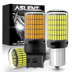 2pcs 4014 150SMD 1156 BA15S P21W BAU15S PY21W 1157 BAY15D P21/5W W21W 7440 7443 3157 방향 지시등 전구 Led 호박색 노란색 흰색 빨간색