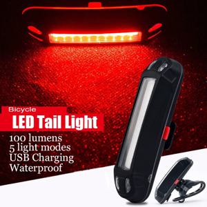 자전거 테일 라이트 USB 충전식 LED 자전거 후면 조명 야간 사이클링 안전 경고등 미등 MTB 자전거 설치가 용이함