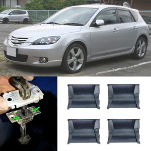 4X 자동차 도어 체크 스트랩 수리 키트 스토퍼 댐핑 클립 For Mazda 3 BK BL 2003 2004 2005 2006 2007 2008 2009 2010 2011 2012 2013