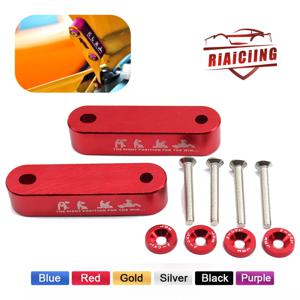 JDM 자동차 빌렛 알루미늄 레이싱 후드 벤트 스페이서 라이저 Honda Civic 92-95 EG / 96-00 EK For Acura Integra 용 4pcs 펜더 와셔