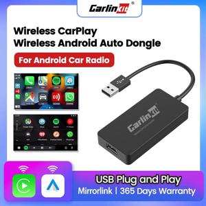 LoadKey & Carlinkit 유선 및 무선 CarPlay 안드로이드 오토 동글 USB 무선 어댑터 (안드로이드 화면 자동 연결 미러링)