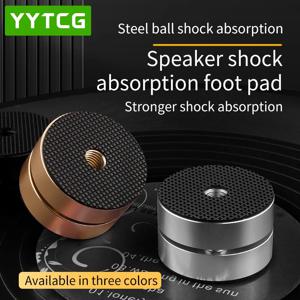 4Pcs 고품질 오디오 파일 충격 댐핑 패드 HIFI 스탠드 피트 스피커 안정화 오디오 CD 알루미늄 절연 피트 패드 발