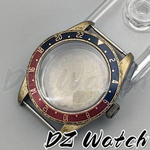 DZ 레트로 돔 사파이어 크리스탈 시계 케이스, BB58 브론즈 시계 케이스, 방수 케이스, 나사 크라운, 39mm, NH34, NH35, NH36, NH38, NH70, ETA2824, PT5000
